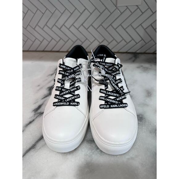Karl Lagerfeld Paris Caraby Women’s 6.5 Sneakers White Black KL456609 - Picture 8 of 12
